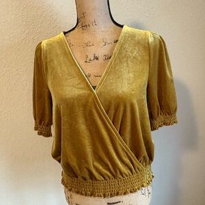 Madewell Mustard Yellow Top